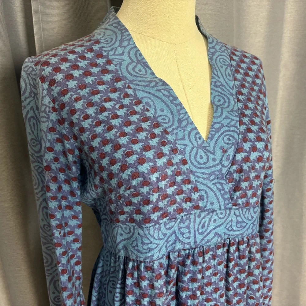 Vintage 60’s Cotton Maxi Dress - Picture 4 of 8